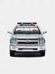 Серебряный металлическая машинка 2014 Chevrolet Silverado 1:46 Kinsmart KT5381DPR