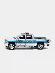 Серебряный металлическая машинка 2014 Chevrolet Silverado 1:46 Kinsmart KT5381DPR