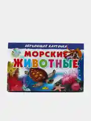 "Морские животные" обучающие карточки на картоне с познавательным текстом
