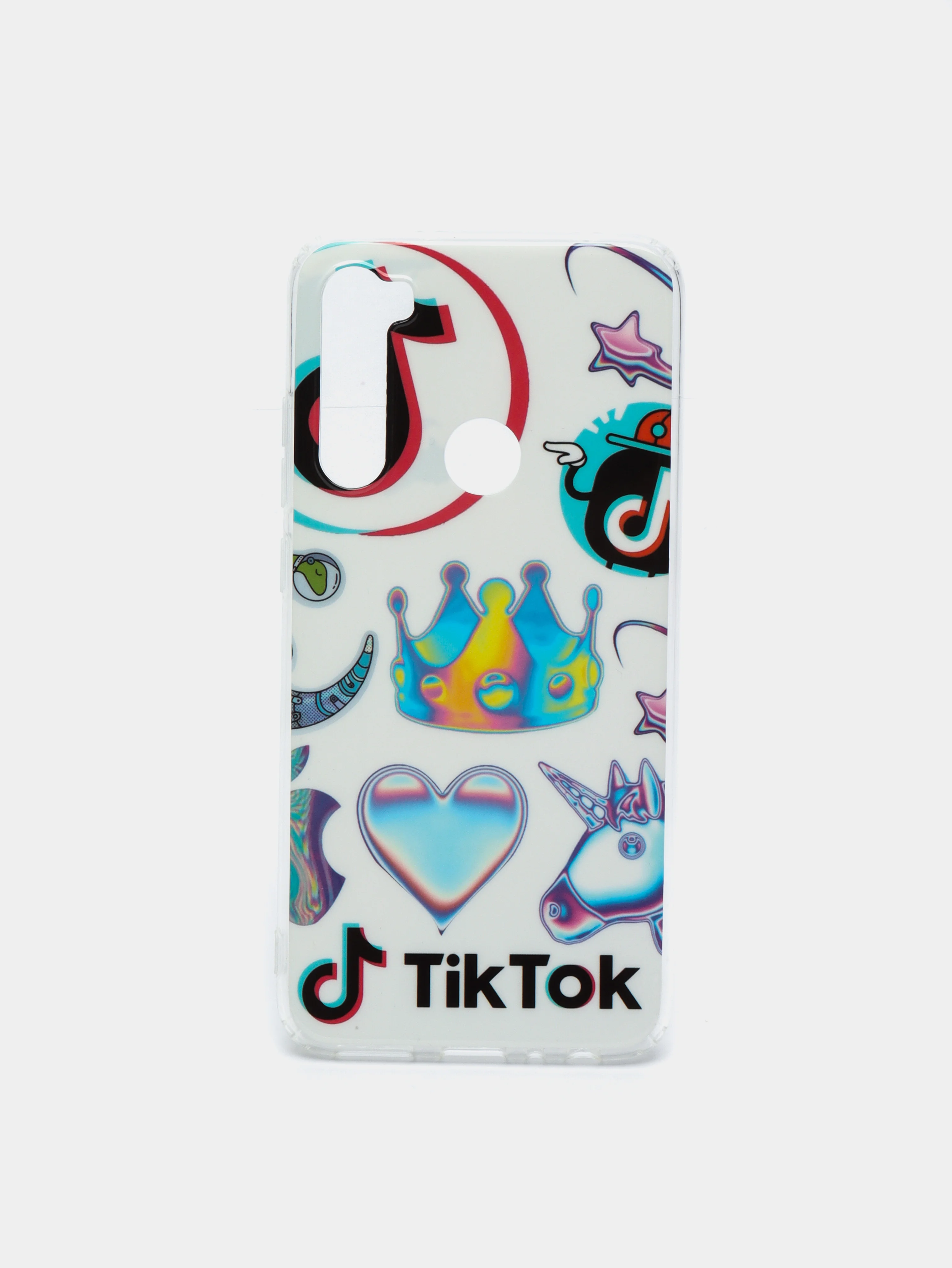 Серебряный чехол Xiaomi Redmi Note 8 / Redmi Note 8 2021 силиконовый с рисунком