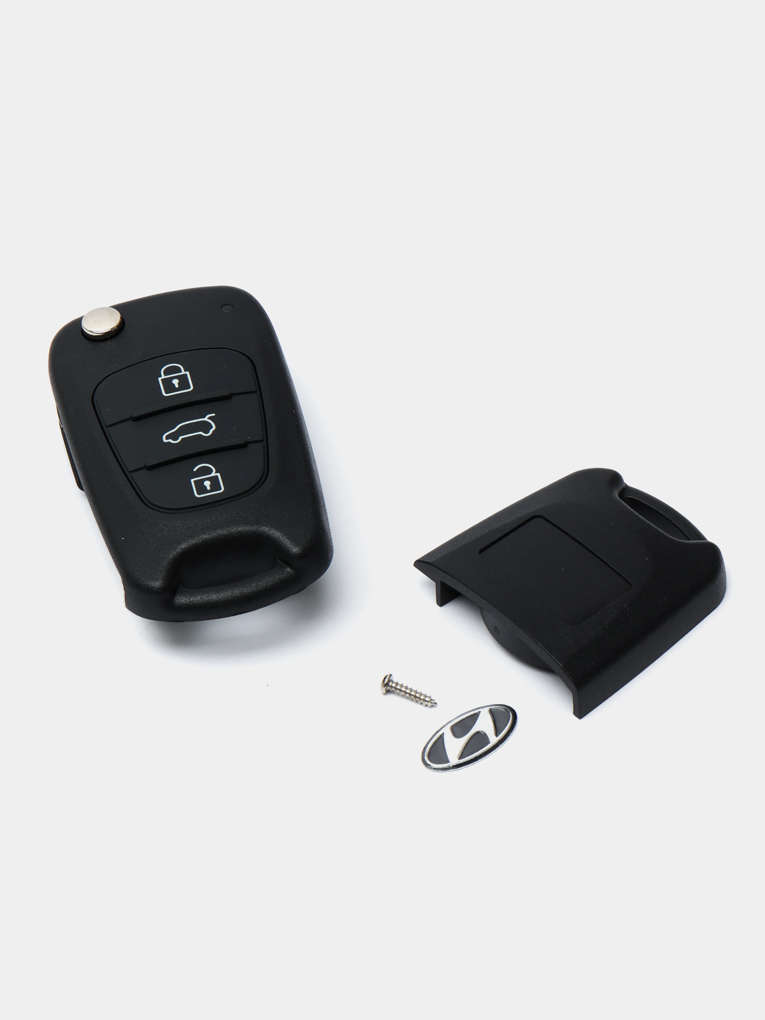 Корпус на штатный ключ с лезвием выкидной Hyundai / Хендай I20/30/35 (H001)