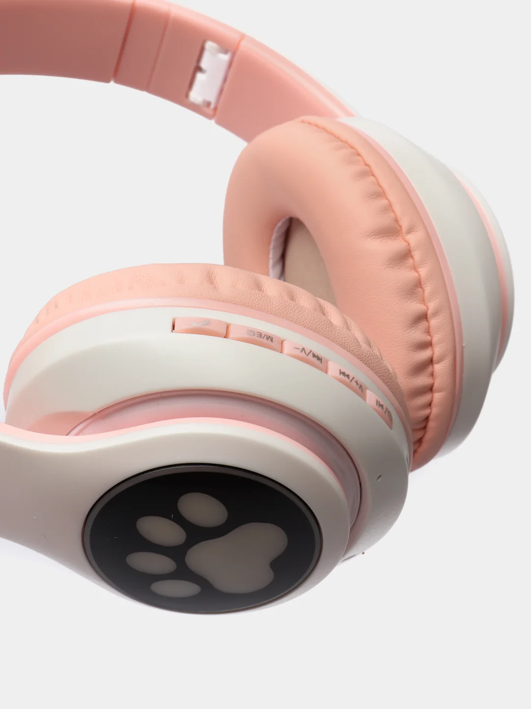 Розовый беспроводные наушники Cat Ear Bluetooth, c кошачьими светящимися ушками