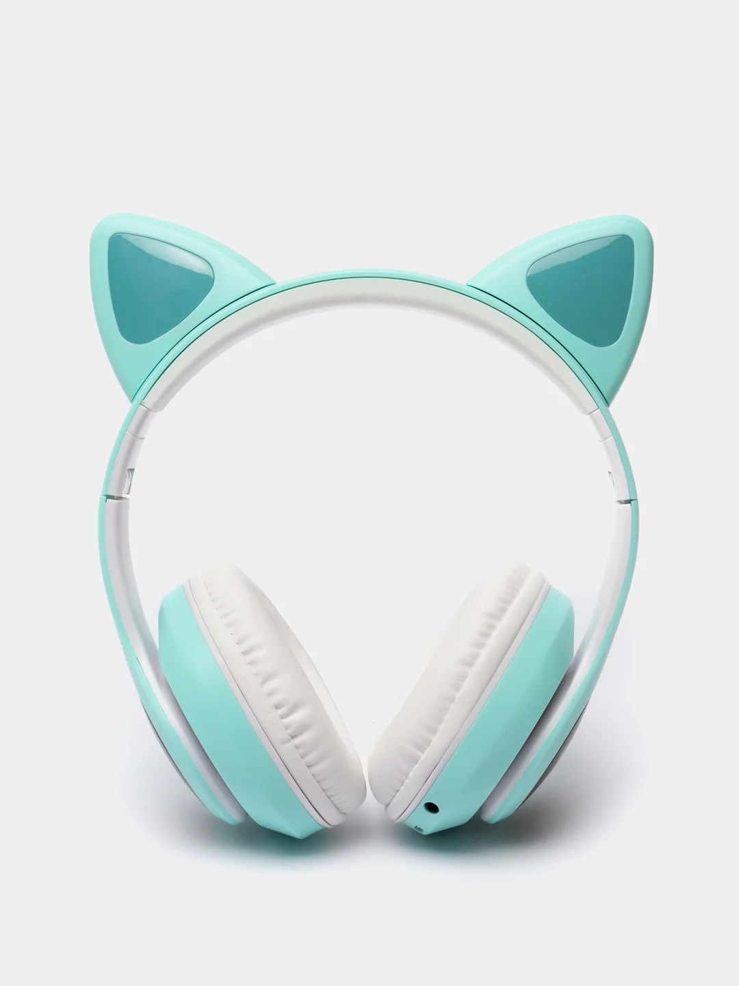 Небесно-голубой беспроводные наушники Cat Ear Bluetooth, c кошачьими светящимися ушками