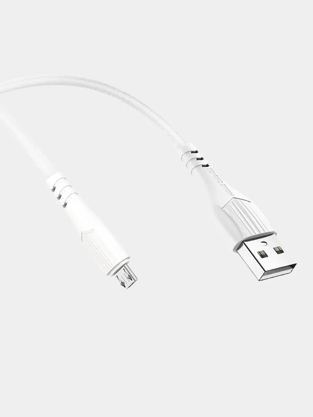 Белый дата-кабель для смартфона More choice K22, lightning, Micro-USB, Type-C 2.4 A, 1 м