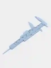 Голубой штангенциркуль пластмассовый Wenwan 80 мм