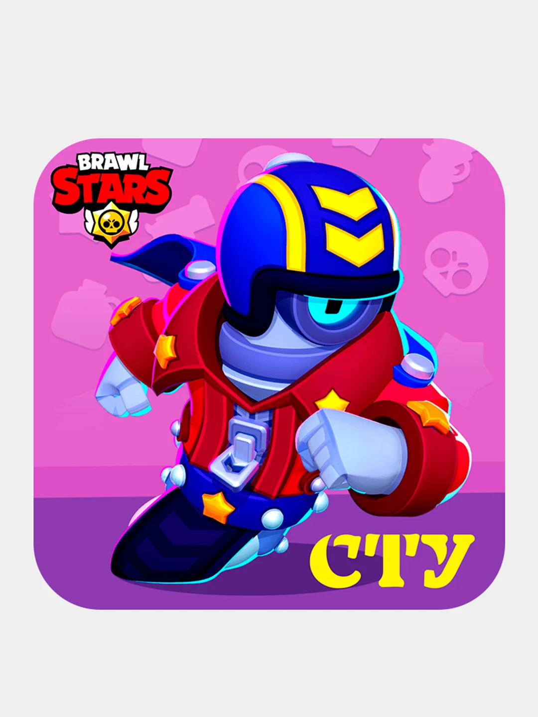 Зелёный хаки 3d-стикеры, наклейки на телефон "Brawl Stars"