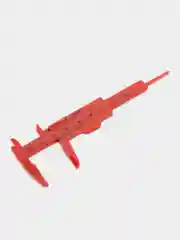 Красный штангенциркуль пластмассовый Wenwan 80 мм