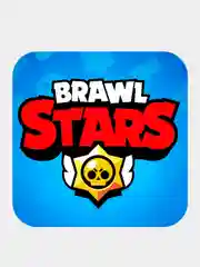 Небесно-голубой 3d-стикеры, наклейки на телефон "Brawl Stars"