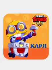 Розовый 3d-стикеры, наклейки на телефон "Brawl Stars"