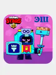 Карамельный 3d-стикеры, наклейки на телефон "Brawl Stars"