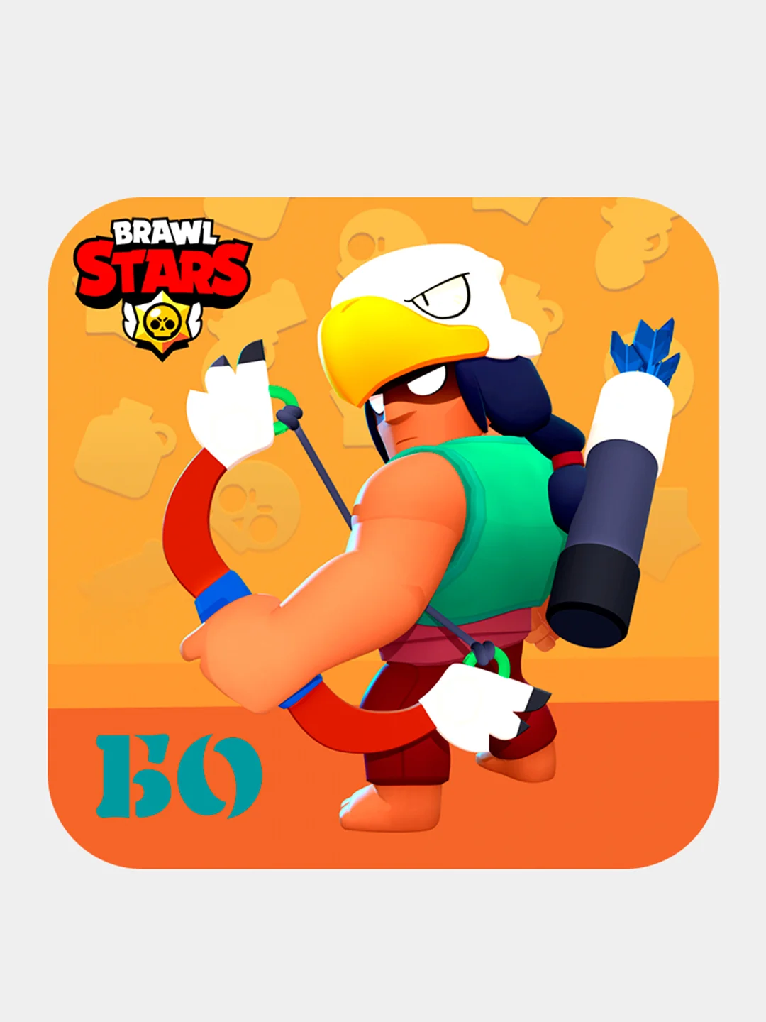 Морской 3d-стикеры, наклейки на телефон "Brawl Stars"