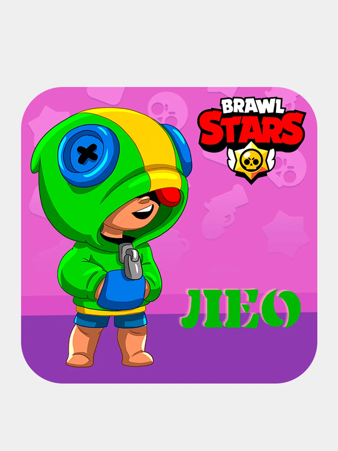 Оливковый 3d-стикеры, наклейки на телефон "Brawl Stars"