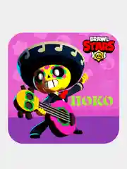 Песочный хаки 3d-стикеры, наклейки на телефон "Brawl Stars"
