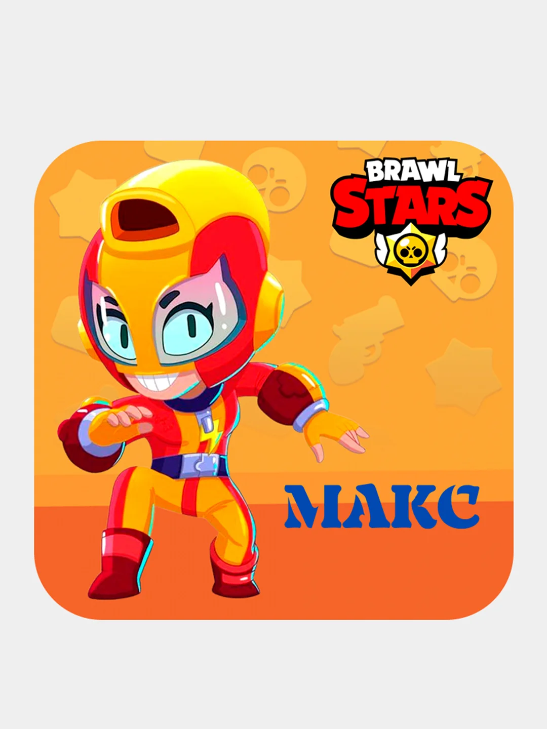 Пудровый 3d-стикеры, наклейки на телефон "Brawl Stars"