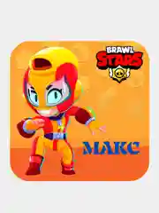Пудровый 3d-стикеры, наклейки на телефон "Brawl Stars"