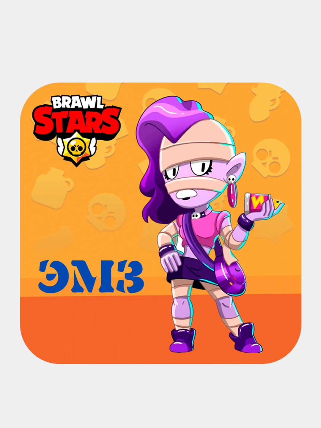 Лесной зеленый 3d-стикеры, наклейки на телефон "Brawl Stars"