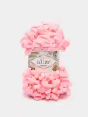 Пудровый пряжа Alize Puffy, петельки большие, микрополиэстер, 100 г, 9 м