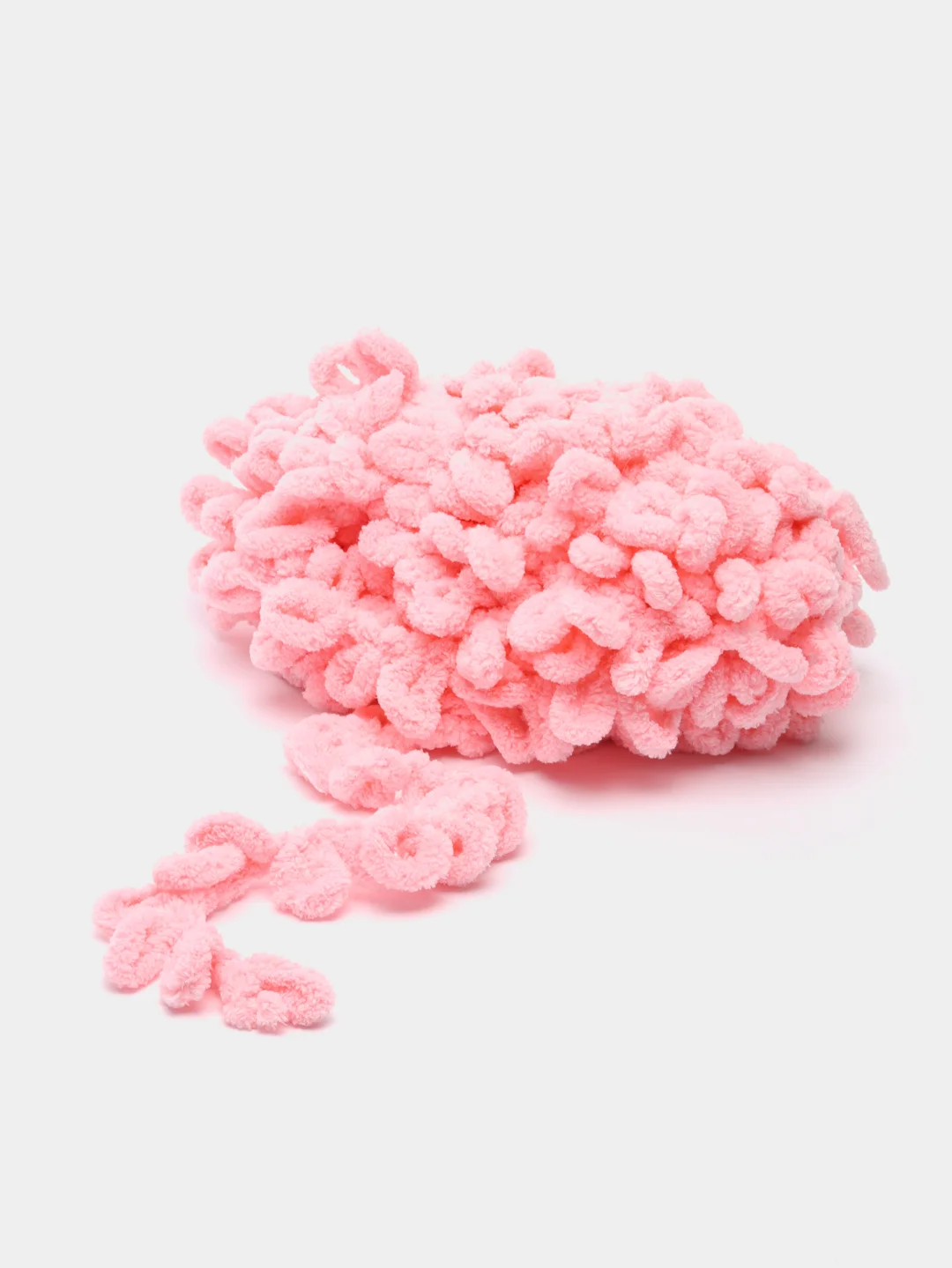 Пудровый пряжа Alize Puffy, петельки большие, микрополиэстер, 100 г, 9 м