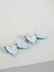 Лазурный банты для девочек, 2 штуки