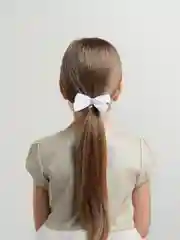 Белый банты для девочек, 2 штуки