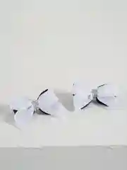 Белый банты для девочек, 2 штуки