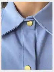 Голубой рубашка женская джинсовая оверсайз, one size