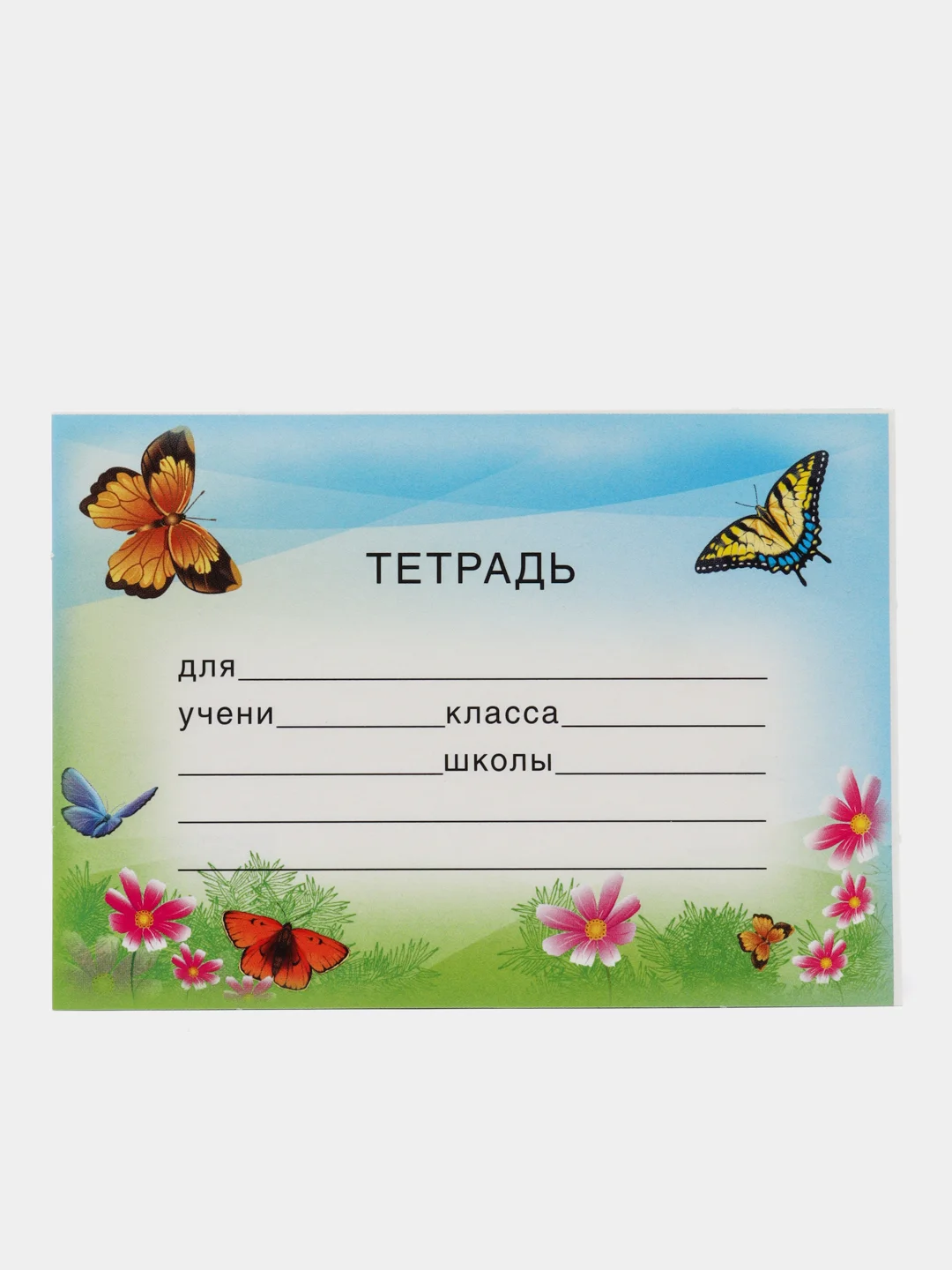 Лазурный наклейки на тетради, набор из 10 штук, разные цвета