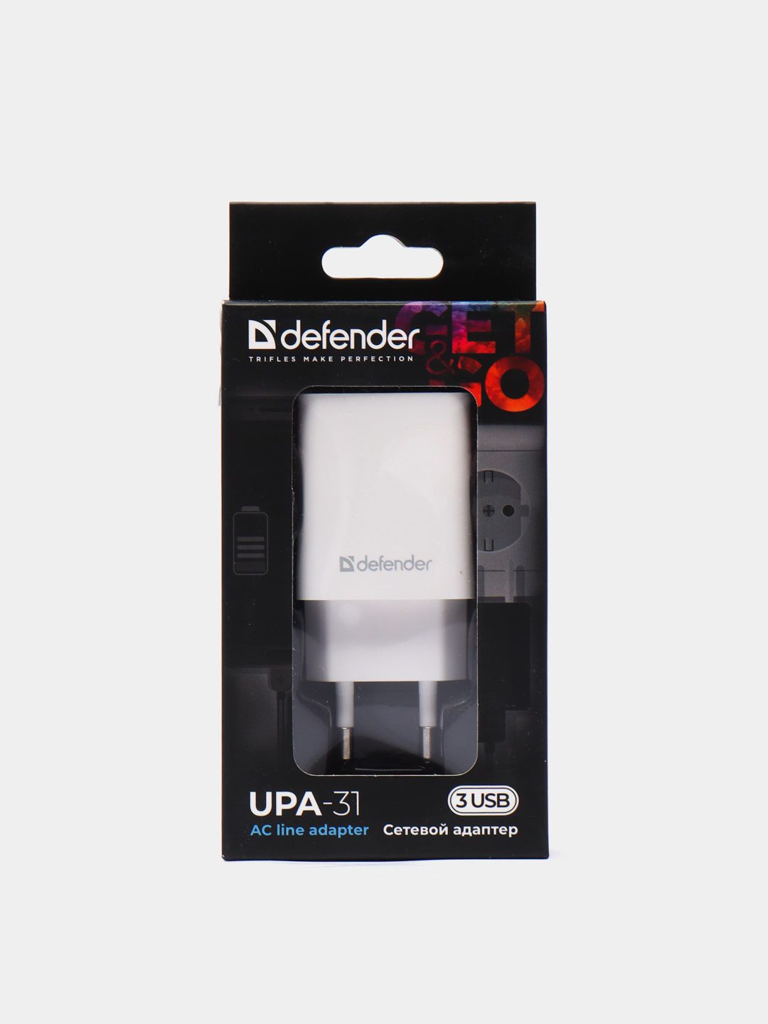 Сетевое зарядное устройство для телефона Defender на 3xUSB 5V/3.1А  UPA-31,белый купить по цене 407 ₽ в интернет-магазине Магнит Маркет