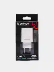 Белый сетевое зарядное устройство для телефона Defender на 3xUSB 5V/3.1А UPA-31, белый