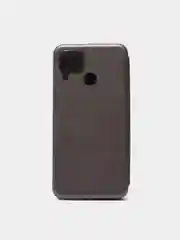 Серебряный чехол книжка Realme C15 / C25 / C25S Реалми С15 / С25 / С25С