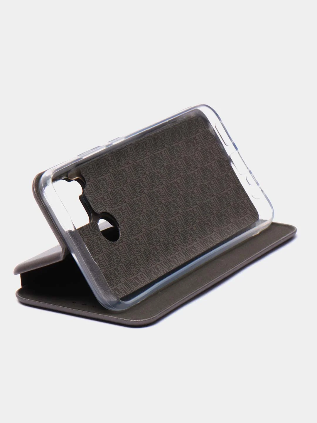 Серебряный чехол книжка Realme C15 / C25 / C25S Реалми С15 / С25 / С25С