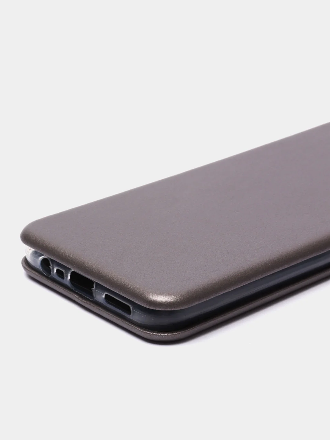 Серебряный чехол книжка Realme C15 / C25 / C25S Реалми С15 / С25 / С25С