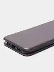 Серебряный чехол книжка Realme C15 / C25 / C25S Реалми С15 / С25 / С25С