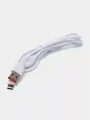 Черный кабель Denmen D01 microUSB, Type-C, Lightning быстрая зарядка, 1 м
