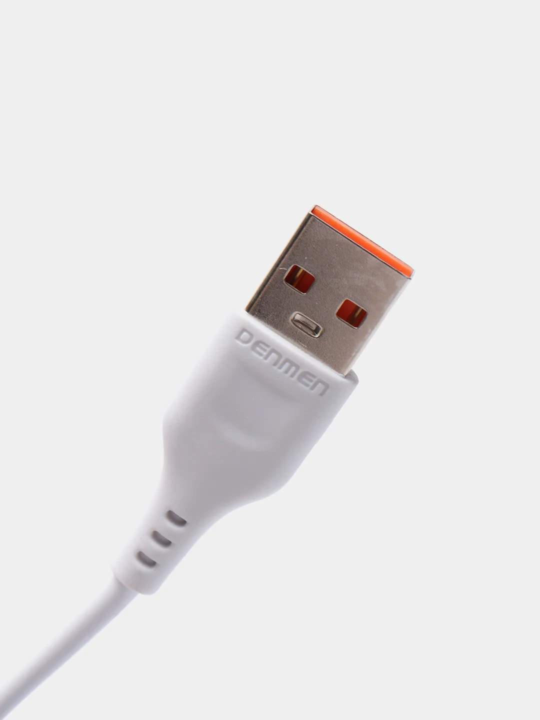 Черный кабель Denmen D01 microUSB, Type-C, Lightning быстрая зарядка, 1 м