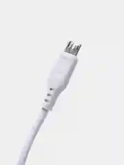Черный кабель Denmen D01 microUSB, Type-C, Lightning быстрая зарядка, 1 м