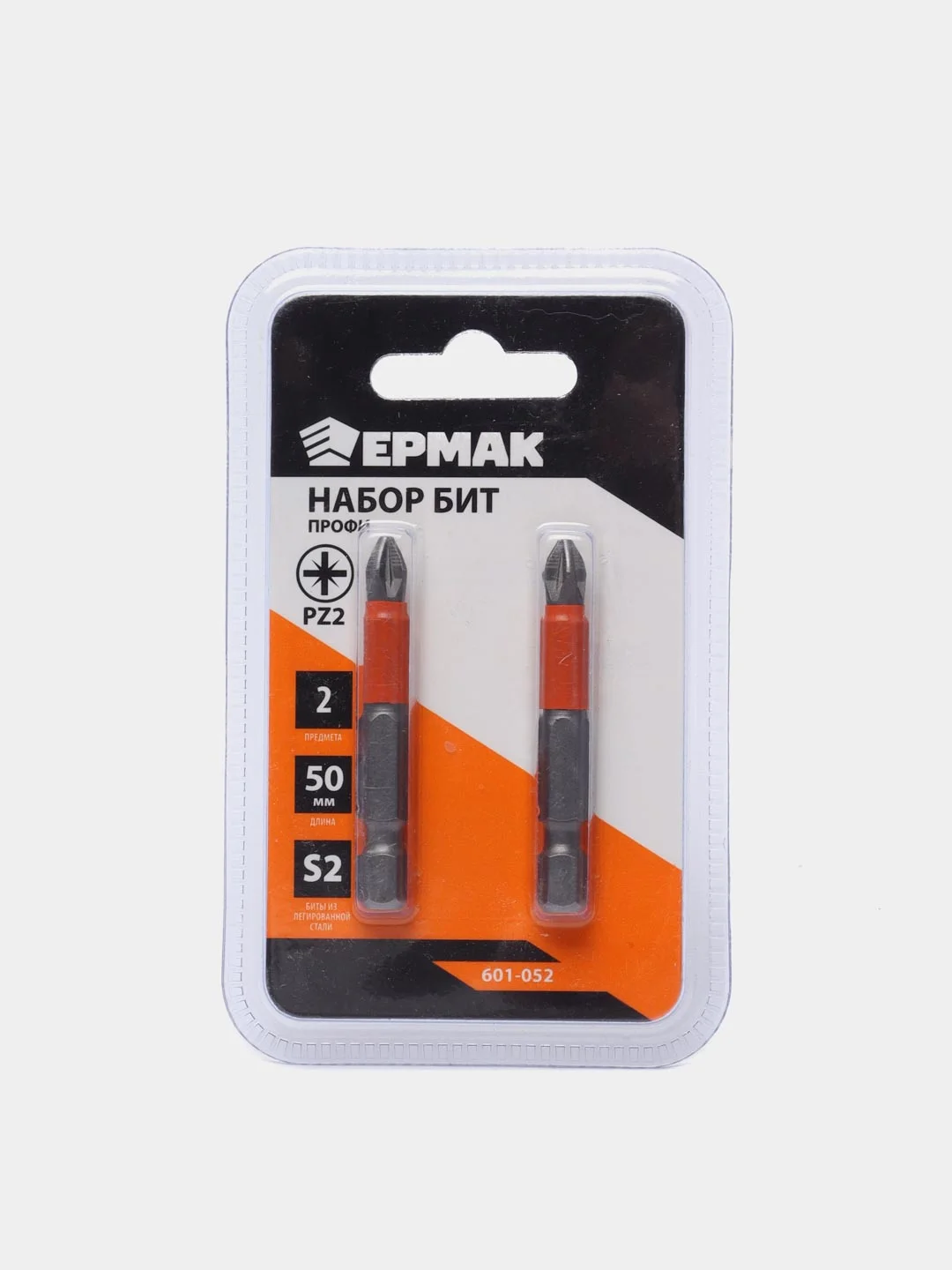 Набор бит "Профи", PZ2, сталь S2, 2 штуки, 50 мм
