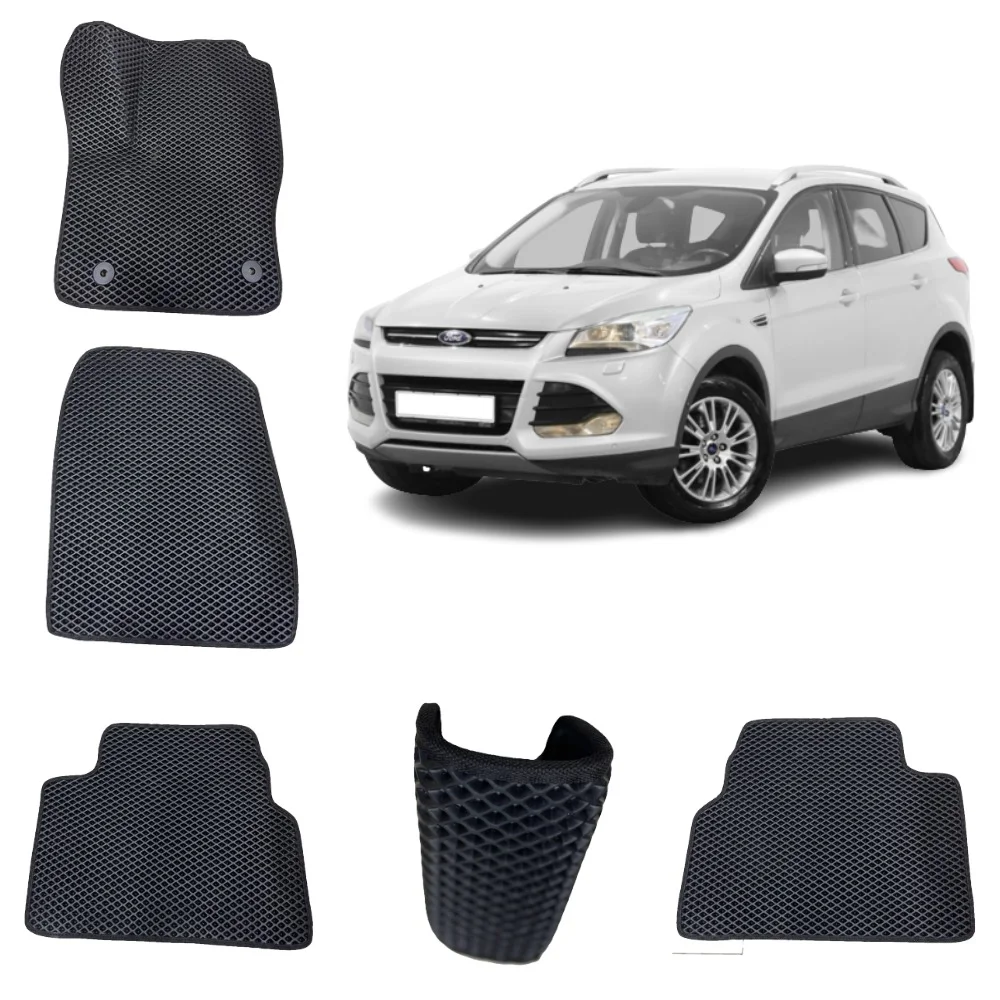 Черный 3-d Автомобильные EVA коврики в салон для Ford Fusion (1) / Форд Фьюжен (1)