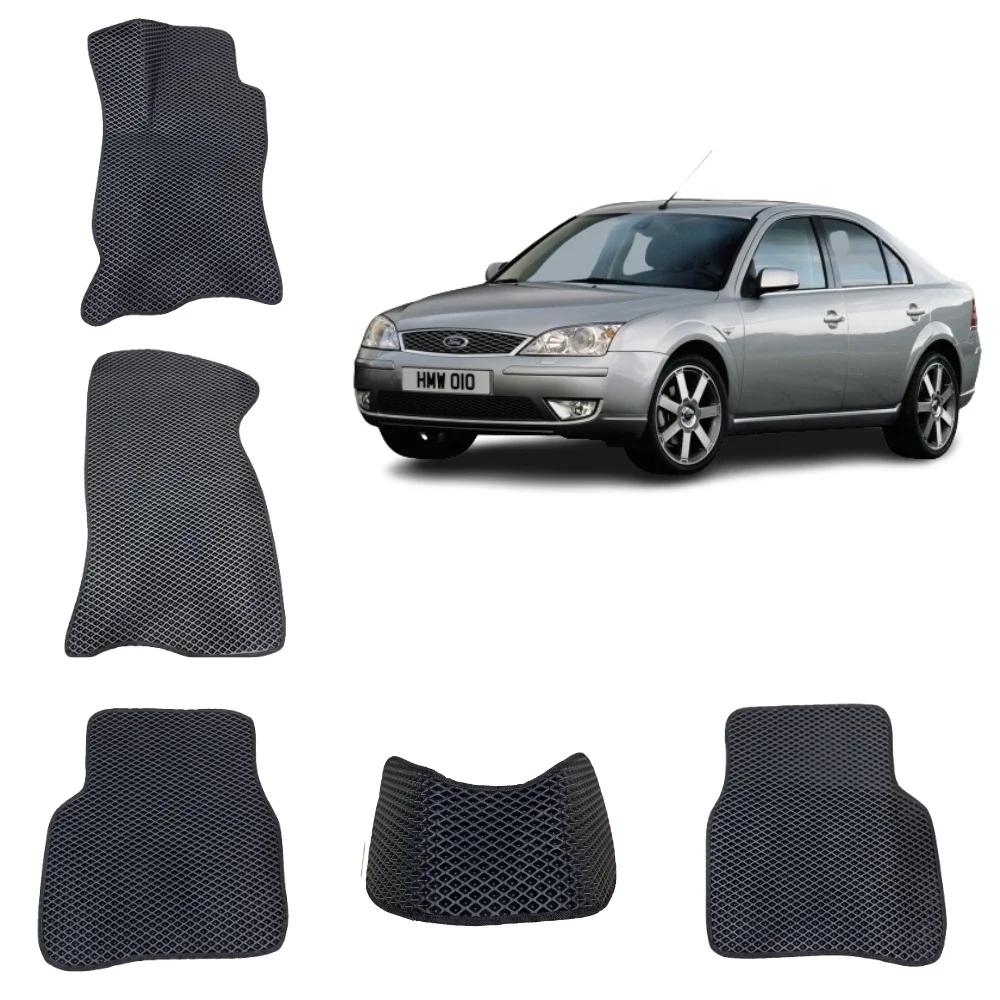Черный 3-d Автомобильные EVA коврики в салон для FORD Mondeo (3) / Форд Мондео (3)