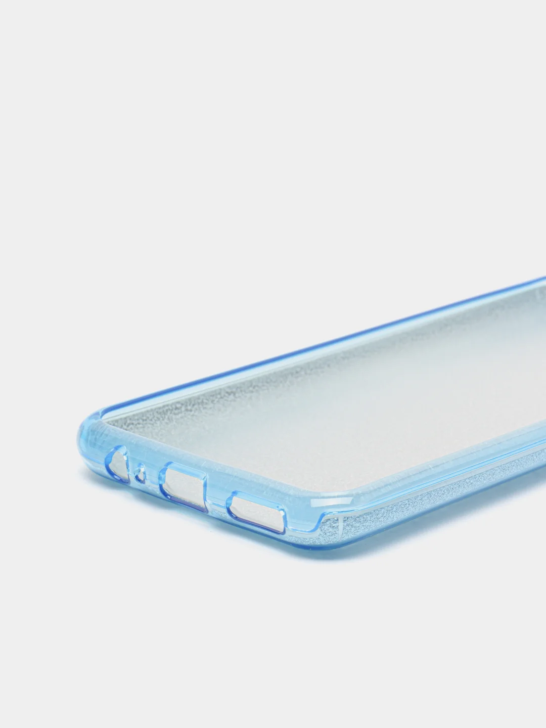 Голубой чехол Huawei Honor 10X Lite, Хуавей Хонор 10Х Лайт, блестящий
