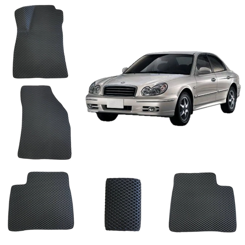 3-D Автомобильные EVA, ЭВА, ЕВА коврики для HYUNDAI SONATA 4 / ХЕНДАЙ СОНАТА 4 поколение
