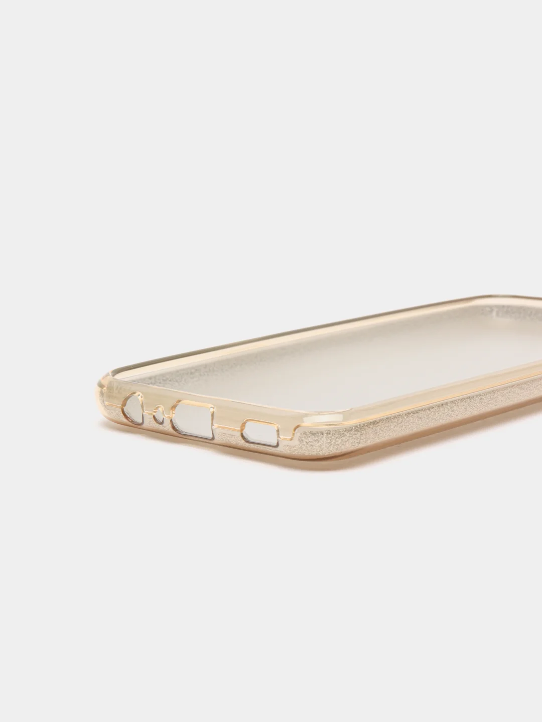 Золотой чехол Samsung Galaxy A03, Самсунг Галакси А03 блестящий