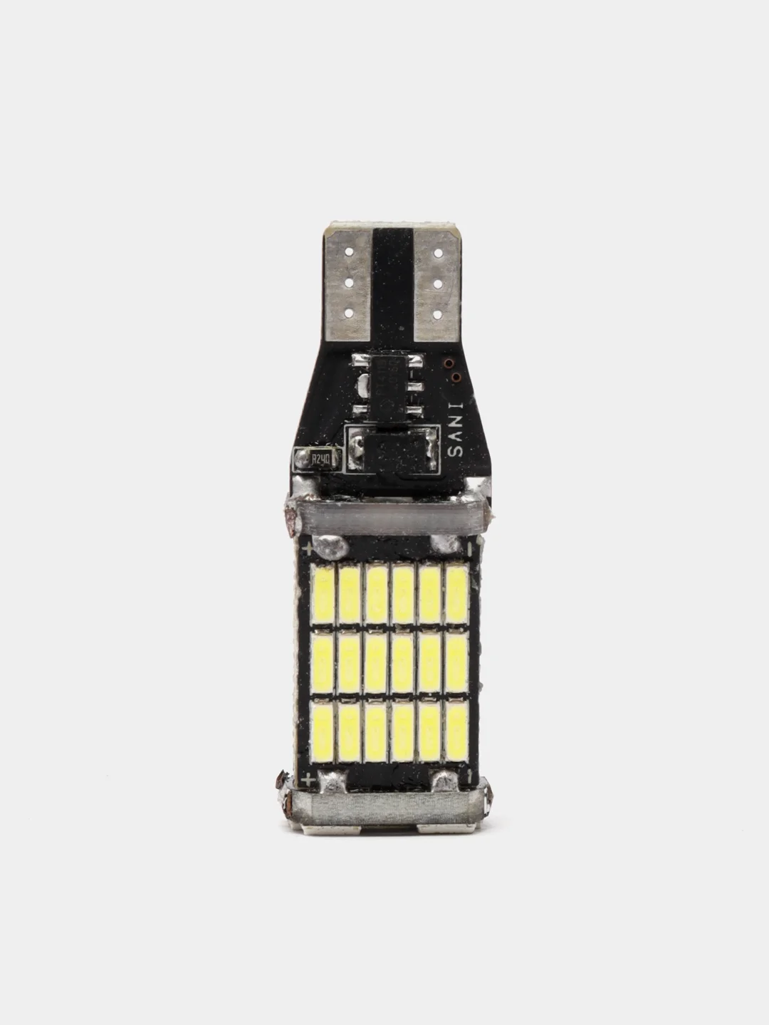 Белый габаритные светодиодные лампы T10 W5W 26SMD и T15 W16W на огни на габаритки и задний ход