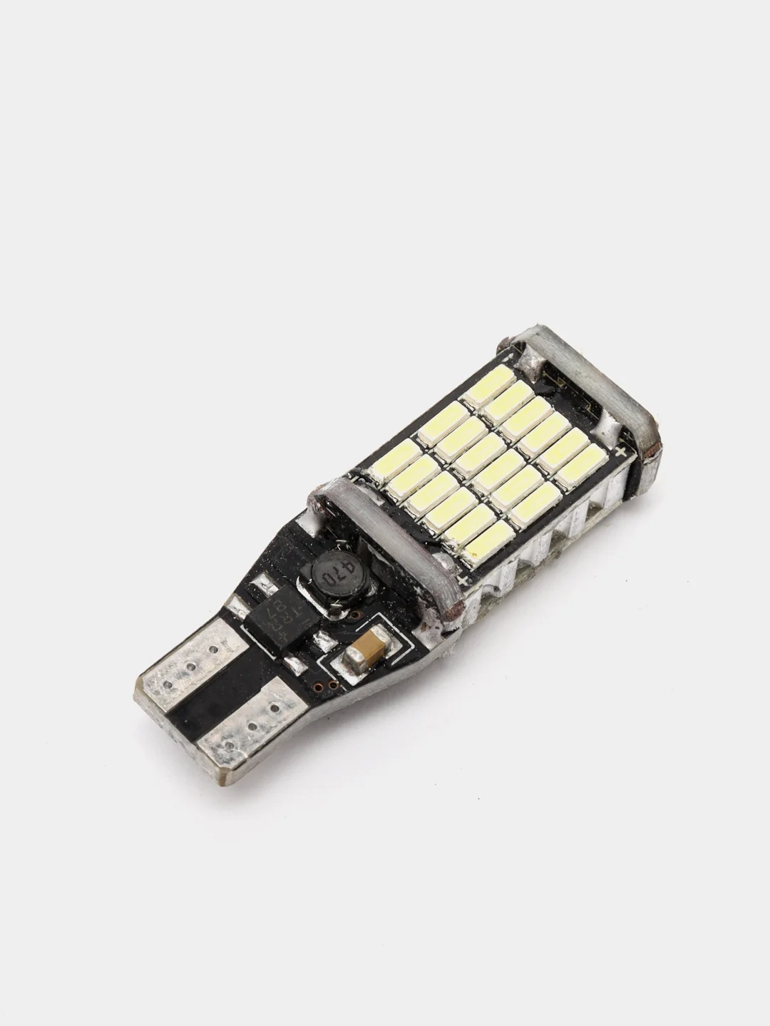 Белый габаритные светодиодные лампы T10 W5W 26SMD и T15 W16W на огни на габаритки и задний ход