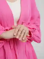 Белый кольцо без размера, женское, металлическое