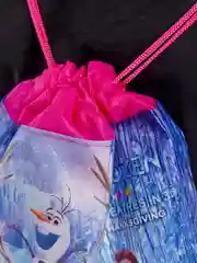 Лазурный мешок для обуви с мультгероями
