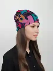 Бордовый шарф-труба