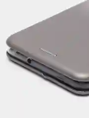 Серебряный чехол-книжка Huawei Y6P (Хуавей У6П)