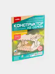 Кремовый конструктор из дерева "Кормушка для птиц" Lori, дизайн на выбор