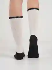 Белый носки высокие, унисекс